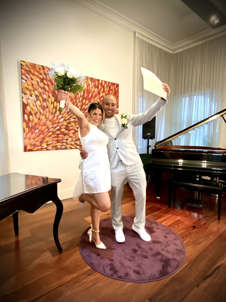 Couple marry at Melbourne Marriage Registry South Yarra