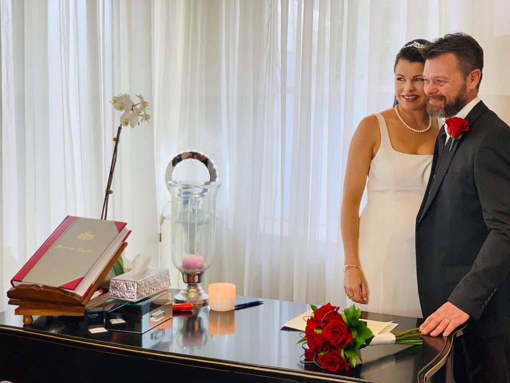 Wedding Bureau Victoria couple gets married.